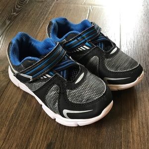 Toddler Boys Blue Athletic Shoes with Velcro Sz 10
